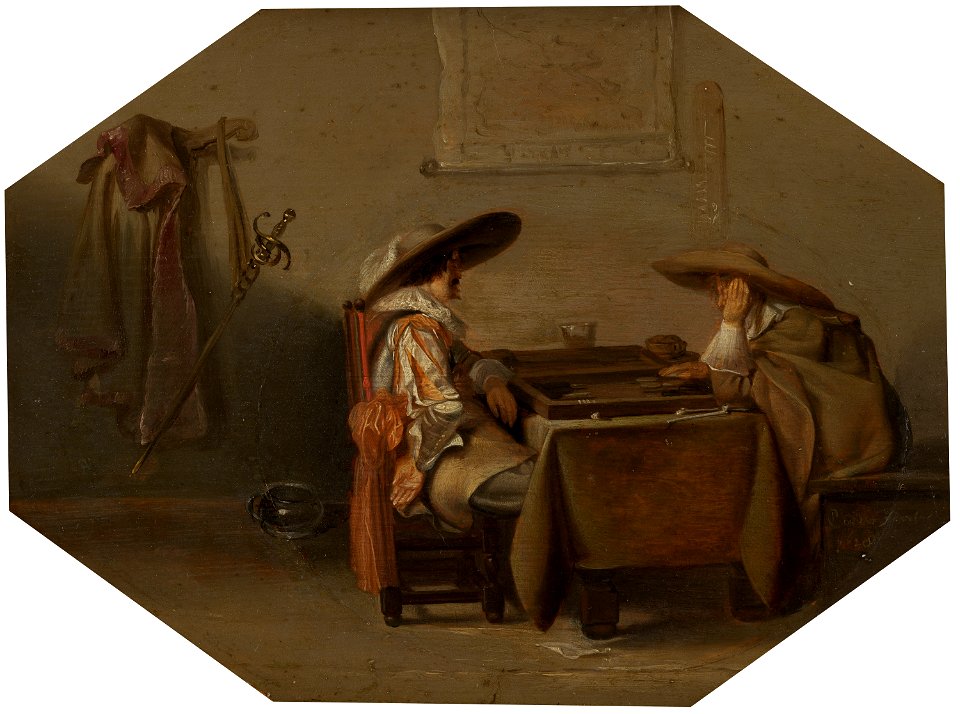 Pieter Codde - Tric-Trac Players - 445 - Mauritshuis