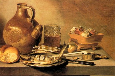 Pieter Claesz. - Still-Life - WGA4967. Free illustration for personal and commercial use.