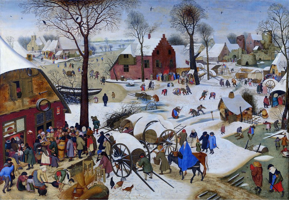 Pieter Brueghel de Jonge - De volkstelling in Betlehem (KMSKA)FXD