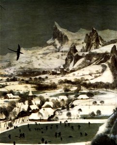 Pieter Bruegel the Elder - The Hunters in the Snow (detail) - WGA3435