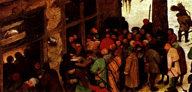 Pieter Bruegel the Elder - The Census at Bethlehem (detail) - WGA03388