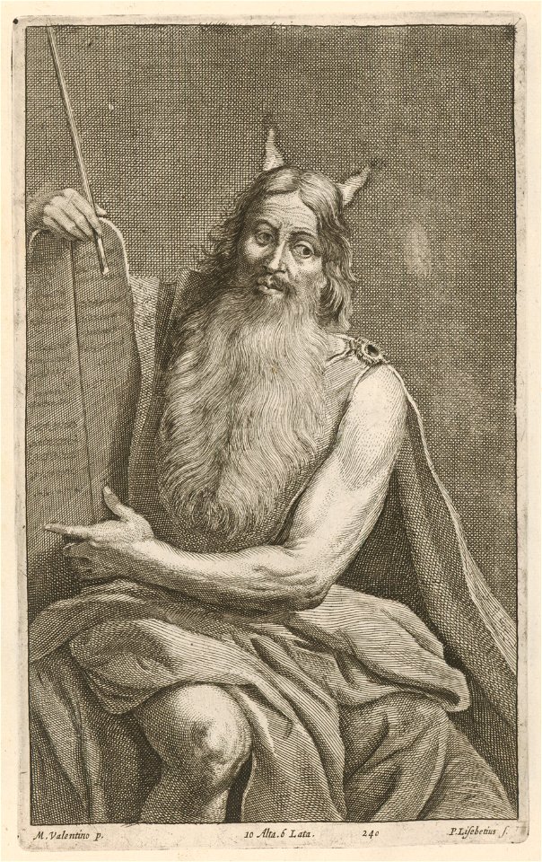 Pieter Lisebetten - Horned Moses and the Tablets of the Law SVK-SNG.G 11965-241