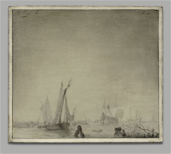 Pieter Coopse - A Calm Sea - ILE1992.3.1 - Yale University Art Gallery