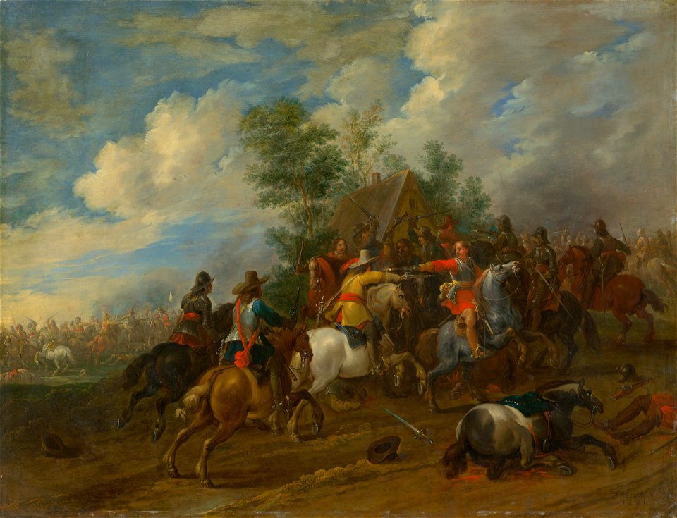 Pieter Meulener - Cavalry Skirmish - O 282 - Slovak National Gallery