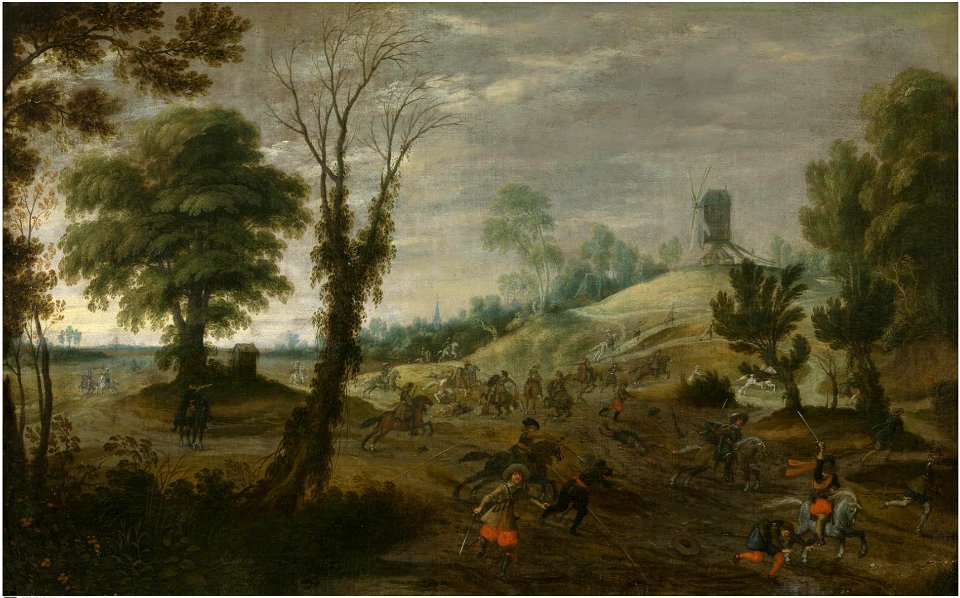Pieter Meulener Cavalry skirmish