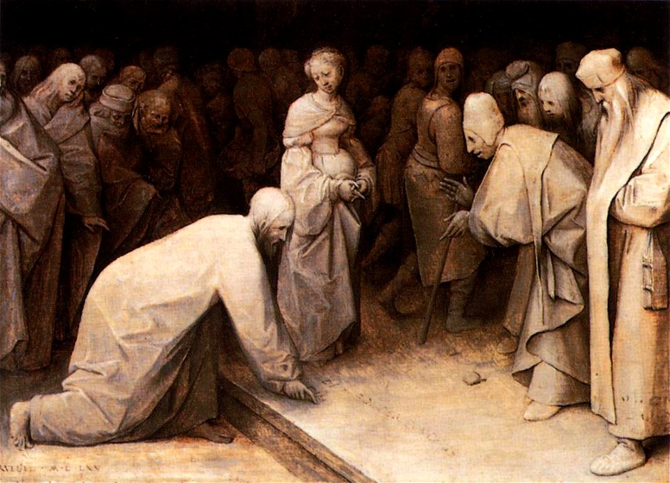 Pieter Bruegel the Elder - Christ and the Woman Taken in Adultery - WGA03469