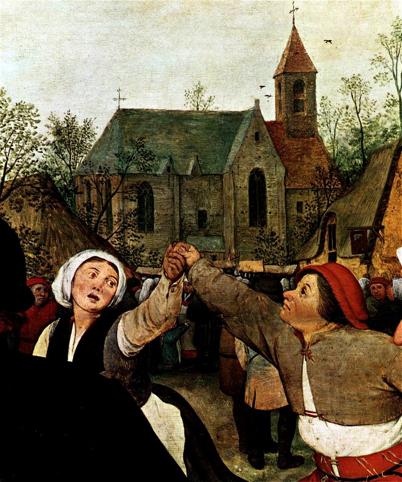 Pieter Bruegel the Elder - The Peasant Dance (detail) - WGA3500