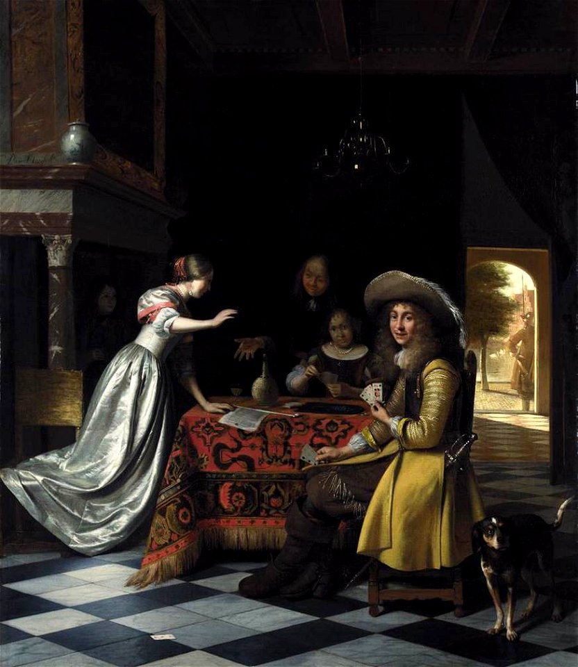 Pieter de Hooch - Card Players at a Table - WGA11714
