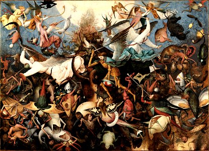 Pieter Bruegel the Elder - The Fall of the Rebel Angels - RMFAB 584 (derivative work)