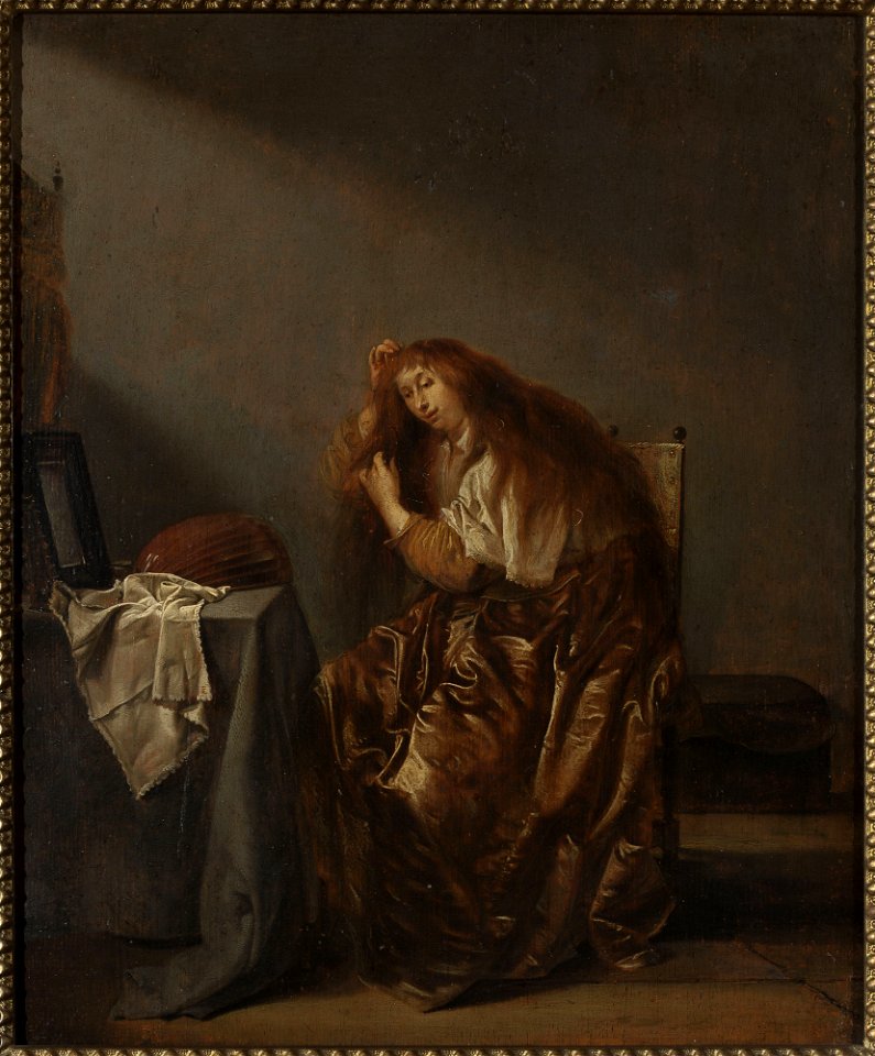 Pieter Jacobs Codde - Woman in front of the mirror - M.Ob.489 MNW - National Museum in Warsaw