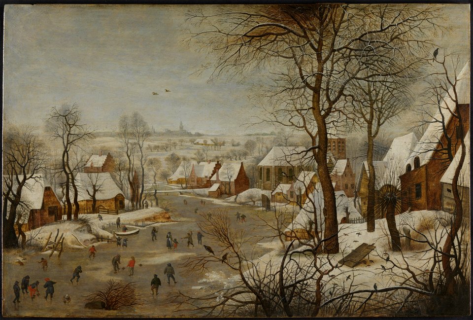 Pieter Brueghel de Jonge - Winterlandschap met vogelval - 0395 - Rijksmuseum Twenthe