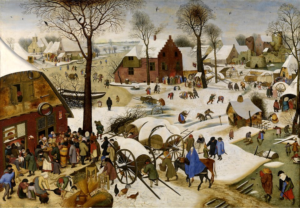 Pieter Brueghel de Jonge - De volkstelling in Betlehem (KMSKA)