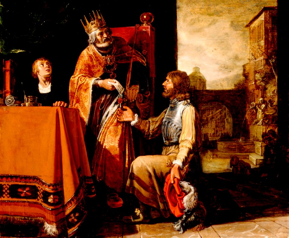 Pieter Pietersz Lastman - King David Handing the Letter to Uriah - 60.63 - Detroit Institute of Arts