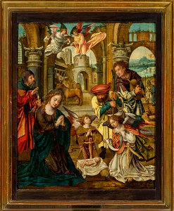 Pieter Coecke van Aelst - Adoration of the Shepherds (Luke 2-16-20) - 184809 - National Museum in Warsaw