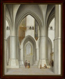Pieter Jansz. Saenredam - View of the interior of the St. Bavo Church in Haarlem - M.Ob.495 MNW - National Museum in Warsaw