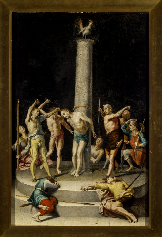 Pieter de Kempener zw. Pedro de Campana - Flagellation of Christ (Matthew 27-26, Luke 23-16-25, Mark 15-15, John 19-1). - M.Ob.322 - National Museum in Warsaw