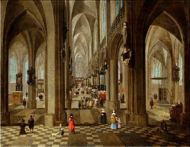 Pieter Neefs the Younger - Interior of Antwerp Cathedral