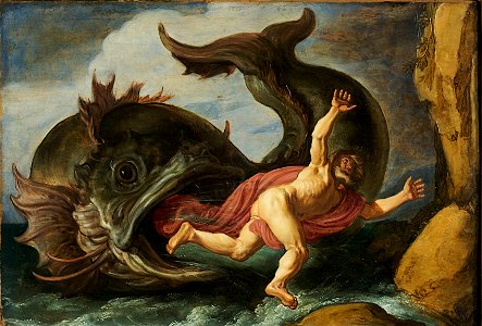 Pieter Lastman - Jonah and the Whale - Google Art Project. Free illustration for personal and commercial use.