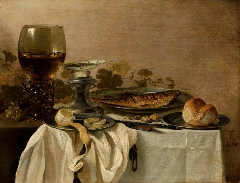 Stilleven met een vis Rijksmuseum SK-A-1857