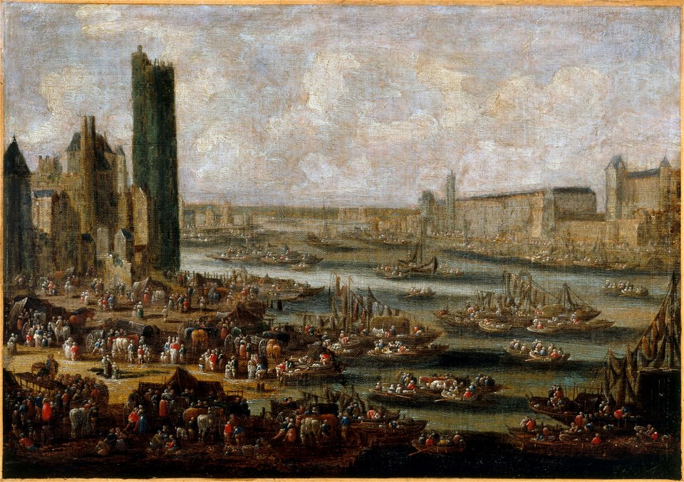 Pieter Casteels - La Tour de Nesle et le Louvre, vers 1650 - P793 - Musée Carnavalet