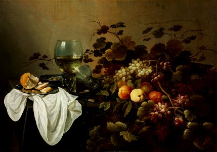 Pieter Claesz - Still Life with Fruit and Roemer - Google Art Project. Free illustration for personal and commercial use.