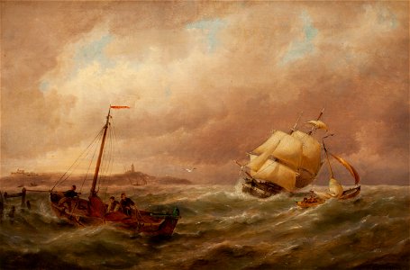 Pieter Cornelis Dommersen - Scheepvaart in de haven