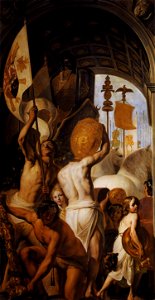 Pieter Fransz. de Grebber - Triumphal Arch with Bearers of the Spoils of War - WGA10396