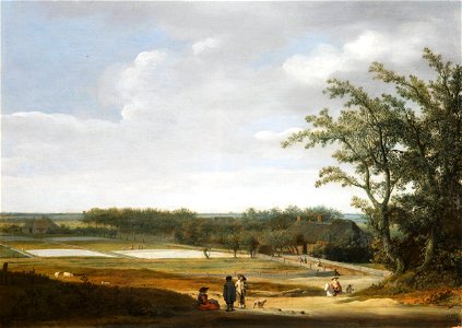 Pieter Post - View of the bleaching fields at Haarlem 34 post 6331