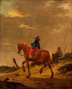 Pieter Cornelisz. Verbeeck - Man te paard op zandweg - 0065 - Rijksmuseum Twenthe