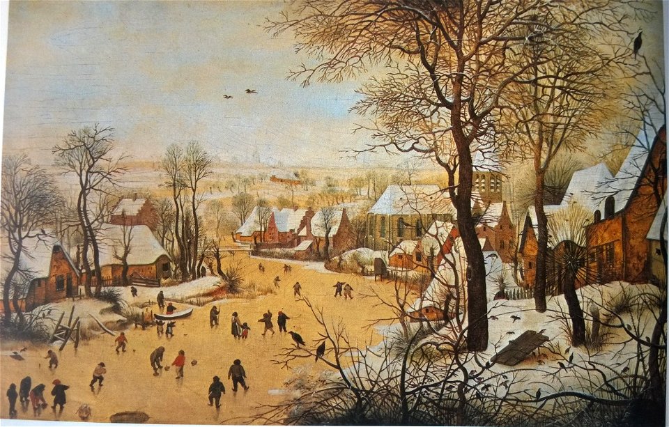 Pieter Brueghel (II) - Winter Landscape with Bird Trap. Free illustration for personal and commercial use.