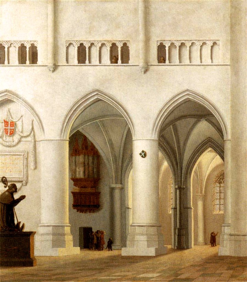 Pieter Jansz. Saenredam - Interior of the Church of St Bavo at Haarlem - WGA20623