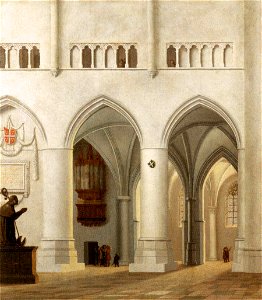 Pieter Jansz. Saenredam - Interior of the Church of St Bavo at Haarlem - WGA20623