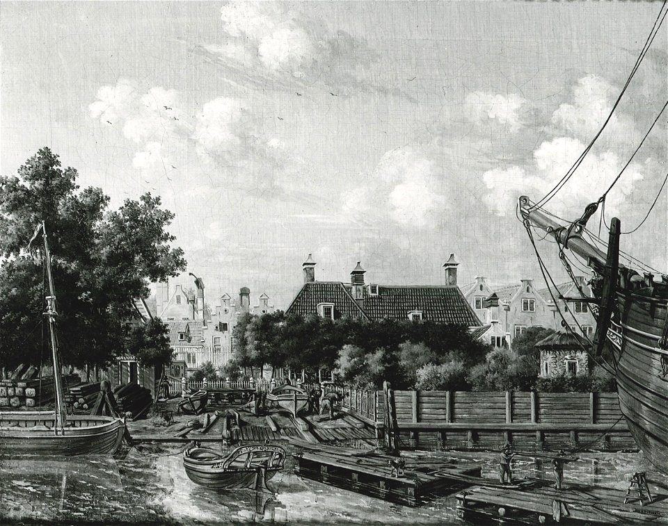 Pieter Godfried Bertichen - Scheepstimmerwerf De Walvis op het Bickerseiland - SB 1165 - Amsterdam Museum