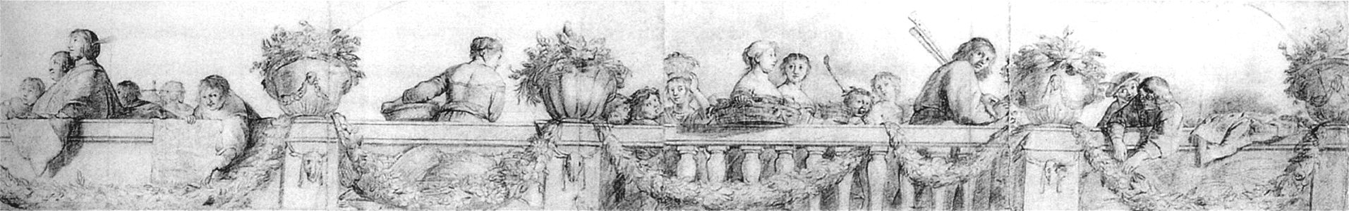 Pieter Fransz. de Grebber - The Surrounding Gallery at Honselaarsdijk (detail) - WGA10401