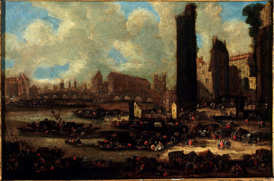 Pieter Casteels - Le Pont-Neuf, la Cité, la Tour et la Porte de Nesle, vers 1650 (P779) - P779 - Musée Carnavalet