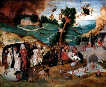 Pieter Huys (c.1520-1581) (imitator of) - The Temptation of Saint Anthony - 1257120 - National Trust. Free illustration for personal and commercial use.