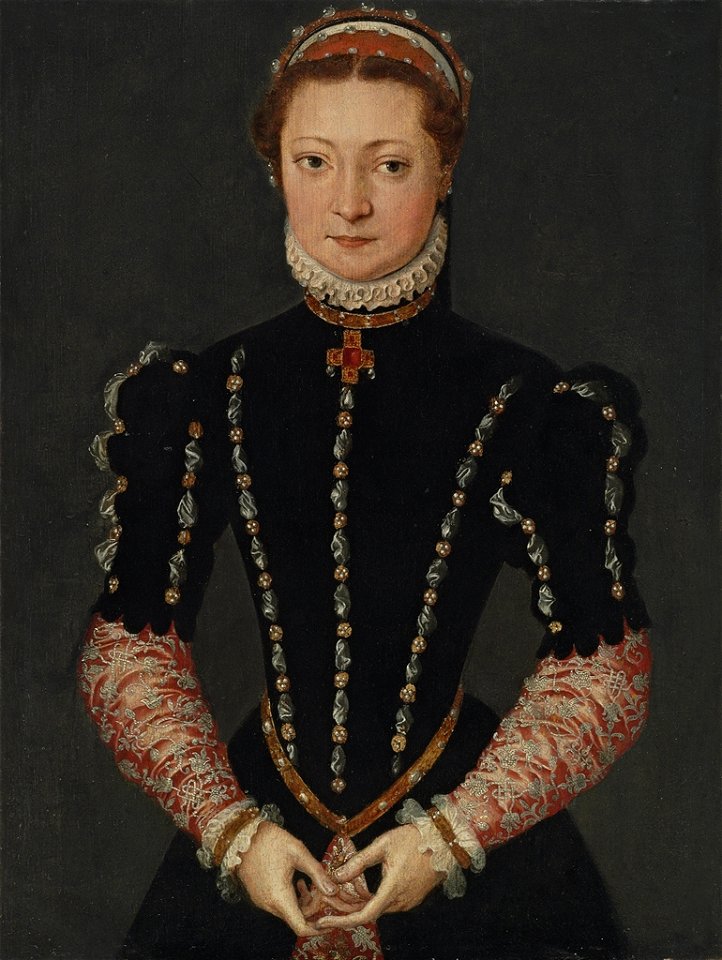Pieter Jansz. Pourbus Portrait of a Lady in a Black Dress