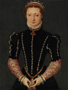 Pieter Jansz. Pourbus Portrait of a Lady in a Black Dress