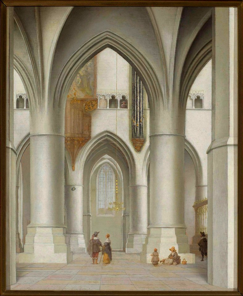 Pieter Jansz. Saenredam - Widok wnętrza kościoła św. Bawona w Haarlemie