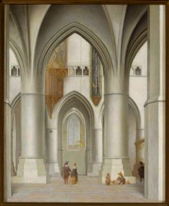 Pieter Jansz. Saenredam - Widok wnętrza kościoła św. Bawona w Haarlemie