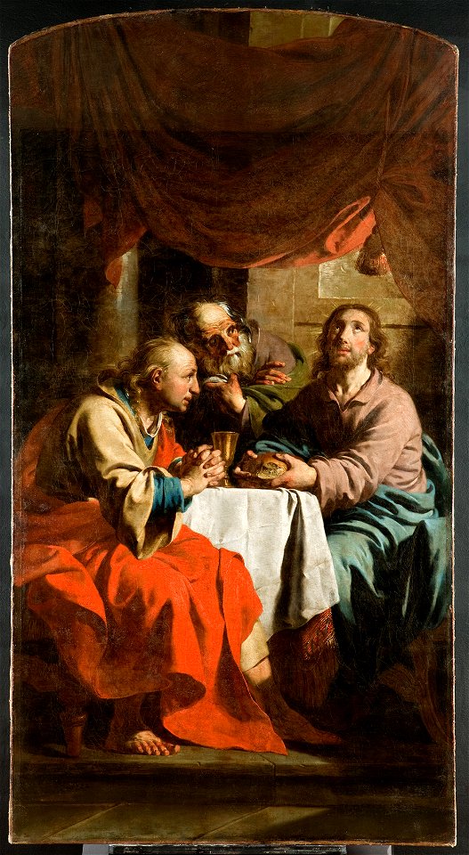 Pieter Jozef Verhaghen - Jesus in Emmaus - Free Stock Illustrations ...