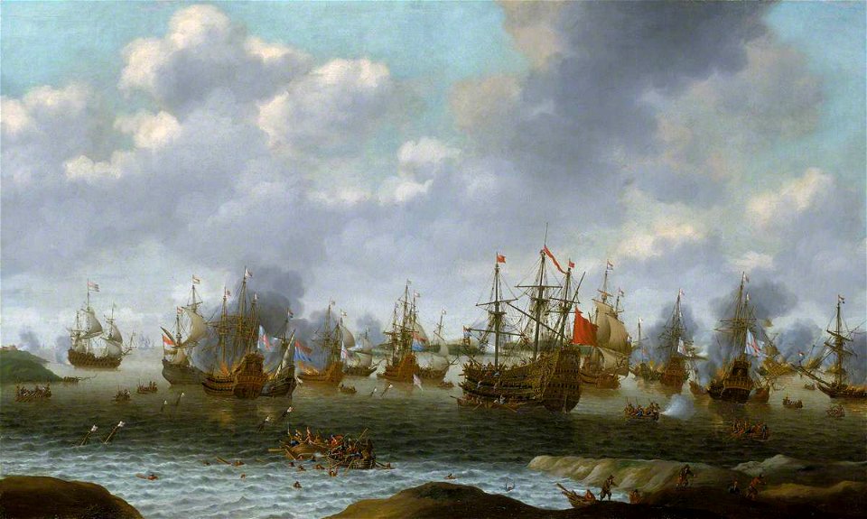 Pieter Cornelisz. van Soest (active 1642-1667) - Dutch Attack on the Medway, June 1667 - BHC0295 - Royal Museums Greenwich