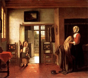 Pieter de Hooch - The Bedroom - WGA11695