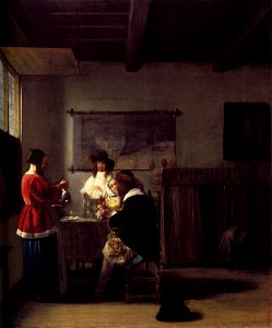 Pieter de Hooch - The Visit - WGA11684