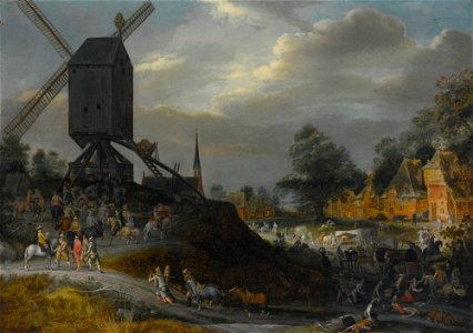 Pieter Meulener Sack of a Flemish Village by Spanish Soldiers