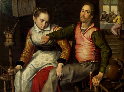 Pieter Pietersz - Liebespaar in der Herberge - GG 3572 - Kunsthistorisches Museum