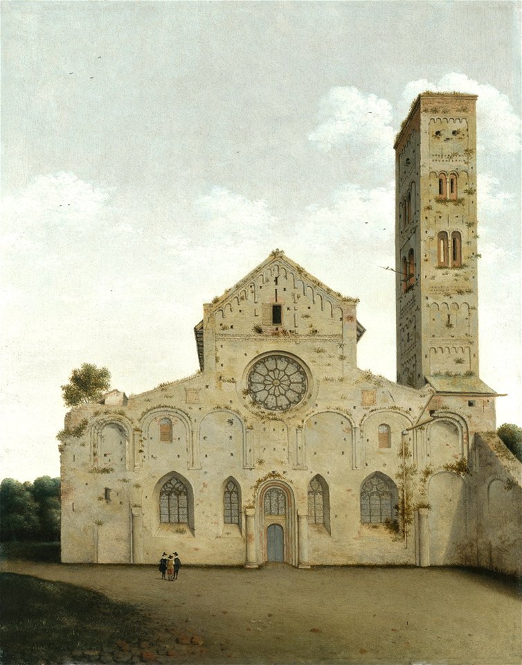 Pieter Jansz. Saenredam - The West Façade of the Church of Saint Mary in Utrecht - Google Art Project