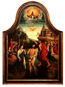 Pieter Pourbus - Bautismo de Cristo