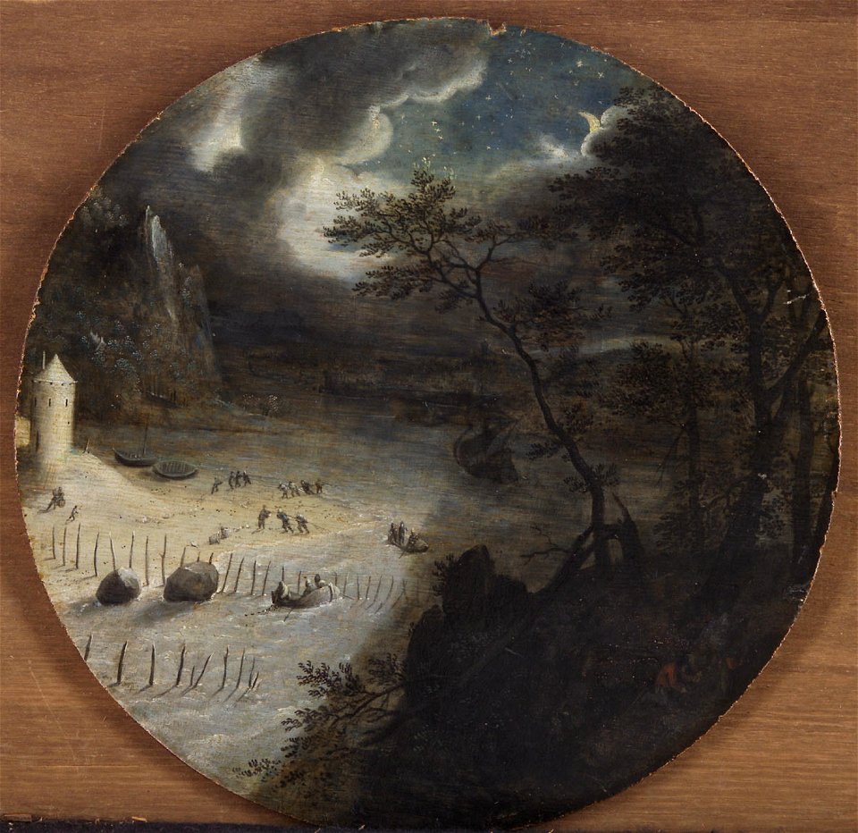 Pieter II. Stevens - Nächtliche Landschaft mit Fischfang - GG 954 - Kunsthistorisches Museum