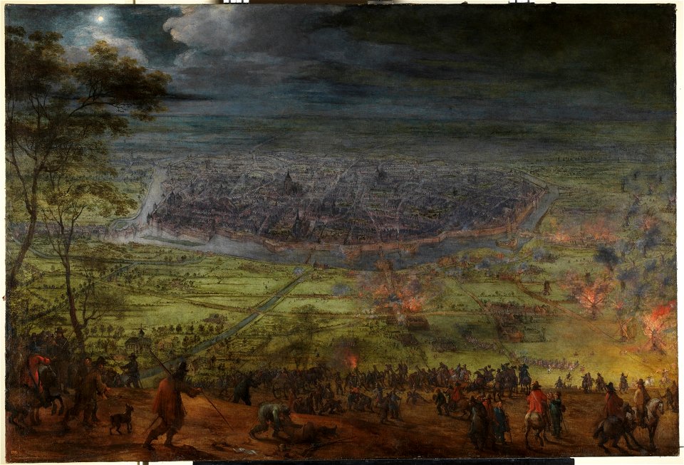 Pieter Snayers - Nocturnal attack on Lille